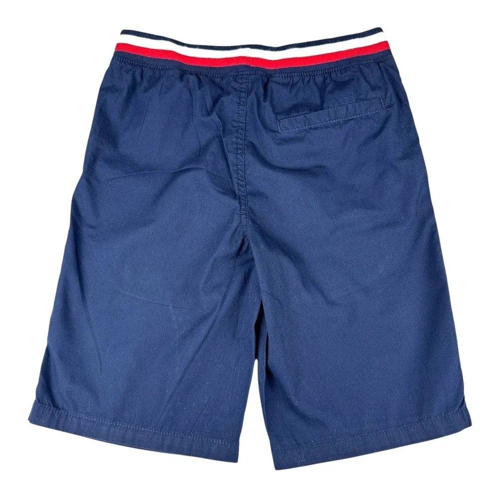 Tommy Hilfiger Boys' Navy Pull-On Shorts w/ Striped Drawstring Waistband‎ - M